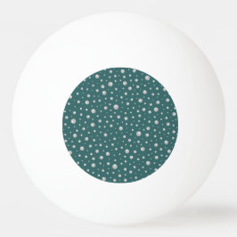 Parels Patroon op Transformatieve Teal Achtergrond Pingpongbal