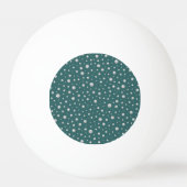 Parels Patroon op Transformatieve Teal Achtergrond Pingpongbal (Achterkant)