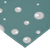 Parels Patroon op Transformatieve Teal Achtergrond Tafelkleed (Gekanteld)