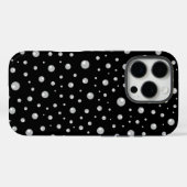 Parels Patroon op Zwarte Achtergrond Case-Mate iPhone Case (Achterkant (horizontaal))