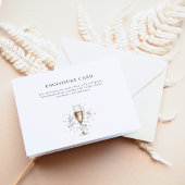 Parels & Prosecco Aangepast Bruidsmeisjesfeest Informatiekaartje