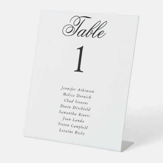 Parels & Prosecco Black Bow Vrijgezellenfeest Reclamebord Met Voetstuk (Voorkant)