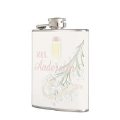 Parels & Prosecco Blush Vrijgezellenfeest bruidsca Heupfles (Links)