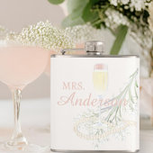 Parels & Prosecco Blush Vrijgezellenfeest bruidsca Heupfles