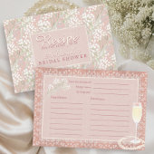 Parels & Prosecco Blush Vrijgezellenfeest Recept Informatiekaartje