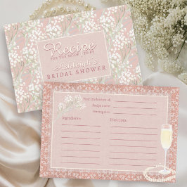 Parels & Prosecco Blush Vrijgezellenfeest Recept Informatiekaartje