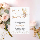 Parels Prosecco boog elegant Vrijgezellenfeest Kaart