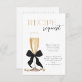 Parels & Prosecco Bridal Recept Enclosure Kaart (Voorkant / Achterkant)