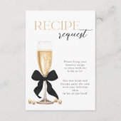 Parels & Prosecco Bridal Recept Enclosure Kaart (Voorkant)