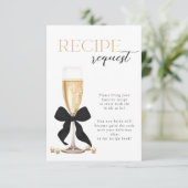 Parels & Prosecco Bridal Recept Enclosure Kaart (Staand voorkant)