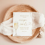 Parels & Prosecco Bridal Recept Kaarten teken, rec Poster<br><div class="desc">Deze Pearls and Prosecco Vrijgezellenfeest Recept Kaart Sign zijn voorzien van handgeschilderde waterverf parels met een champagnefluit om te tonen bij uw bruidsbrunch, bruiloft of speciale evenement. Bewerk eenvoudig de meeste woorden zodat deze overeenkomen met uw evenement! Tekst- en achtergrondkleuren zijn volledig bewerkbaar —> klik op de knop "Bewerken met...</div>