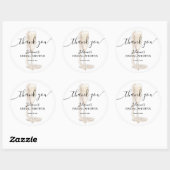 Parels & Prosecco Bruidsfeest Dank Je Ronde Sticker (Vel)