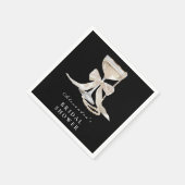 Parels & Prosecco Bruidsuitnodiging Servet (Hoek)