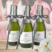 Parels & Prosecco Bruiloft Dank Je Sparkling Wijnetiket