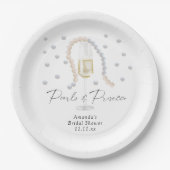 Parels & Prosecco - bruiloftsborrel Papieren Bordje (Voorkant)