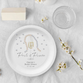Parels & Prosecco - bruiloftsborrel Papieren Bordje