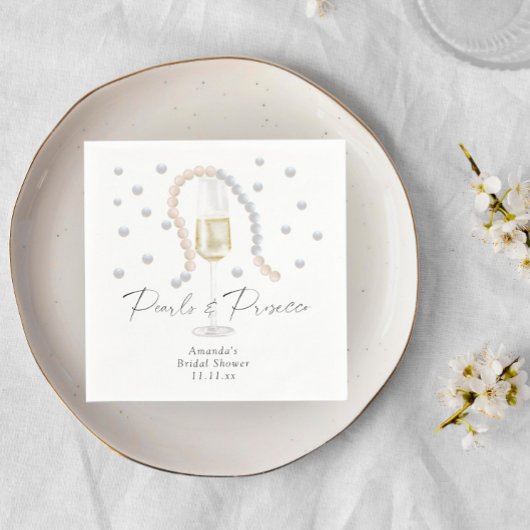Parels & Prosecco - bruiloftsborrel Servet