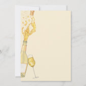 Parels & Prosecco Champagne Boog Vrijgezellenfeest Kaart (Achterkant)