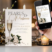 Parels Prosecco Champagne Vrijgezellenfeest Kaart