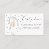 Parels & Prosecco - Display douche Informatiekaartje (Voorkant)