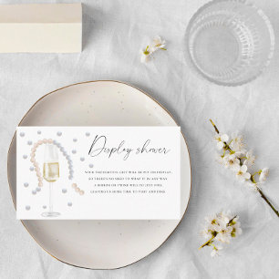 Parels & Prosecco - Display douche Informatiekaartje