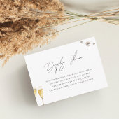 Parels & Prosecco Display Douche Vrijgezellenfeest Informatiekaartje