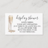 Parels & Prosecco Display Vrijgezellenfeest Informatiekaartje (Voorkant)