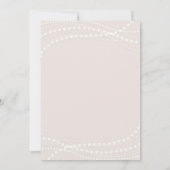 Parels Prosecco Dusty Pink Brunch Vrijgezellenfees Kaart (Achterkant)