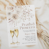 Parels Prosecco Elegant Bridal Kaart