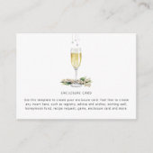 Parels & Prosecco Elegant Greenery Vrijgezellenfee Informatiekaartje (Voorkant)