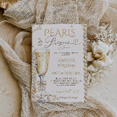 Parels & Prosecco Elegant Vrijgezellenfeest Kaart