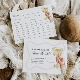 Parels & Prosecco Elegant Vrijgezellenfeest Recept Informatiekaartje