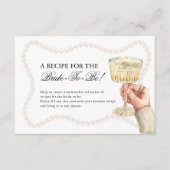 Parels & Prosecco Elegant Vrijgezellenfeest Recept Informatiekaartje (Voorkant)