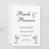 Parels & Prosecco Elegant vrijgezellenweekend Kaart (Voorkant)