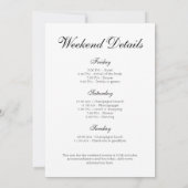 Parels & Prosecco Elegant vrijgezellenweekend Kaart (Achterkant)