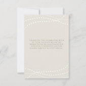 Parels Prosecco Ivoor Elegant Brunch Vrijgezellenf Bedankkaart (Achterkant)