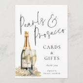 Parels Prosecco Kaarten Cadeaubordje Vrijgezellenf (Voorkant)