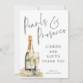 Parels Prosecco Kaarten en geschenken teken Kaart (Voorkant)