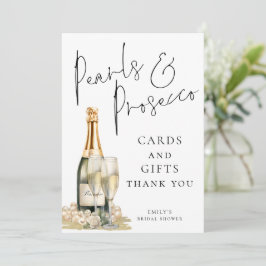 Parels Prosecco Kaarten en geschenken teken Kaart
