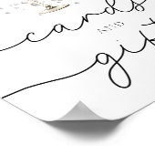 Parels & Prosecco Kaarten & Geschenken Vrijgezelle Poster (Hoek)