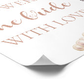 Parels Prosecco Laten we de bruid met liefde douch Poster (Hoek)