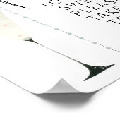 Parels Prosecco Liefde is zoet Vrijgezellenfeest Poster (Hoek)