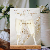 Parels & Prosecco Modern Elegant Vrijgezellenfeest Acryl Bord