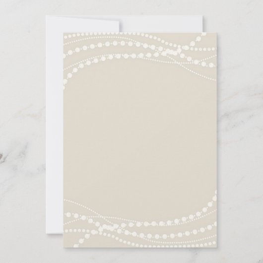 Parels Prosecco Petals Ivoor Brunch Vrijgezellenfe Kaart (Achterkant)