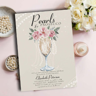 Parels Prosecco Petals Ivoor Brunch Vrijgezellenfe Kaart
