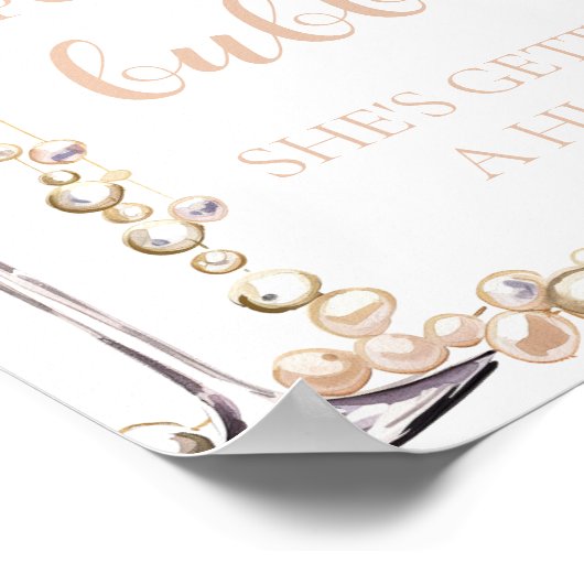 Parels Prosecco Pop The Bubble Ze krijgt Hubby Poster (Hoek)