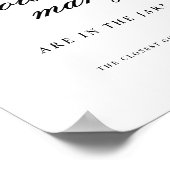 Parels Prosecco Raad eens hoeveel Vrijgezellenfees Poster (Hoek)