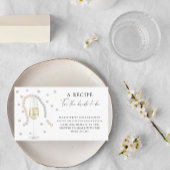 Parels & Prosecco - Recept voor de bruid om te zij Informatiekaartje