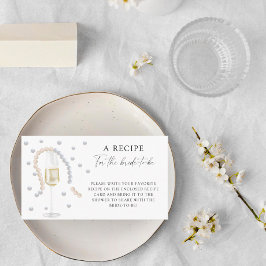 Parels & Prosecco - Recept voor de bruid om te zij Informatiekaartje