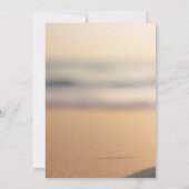 Parels & Prosecco Sunset Beach Seashell Kaart (Achterkant)